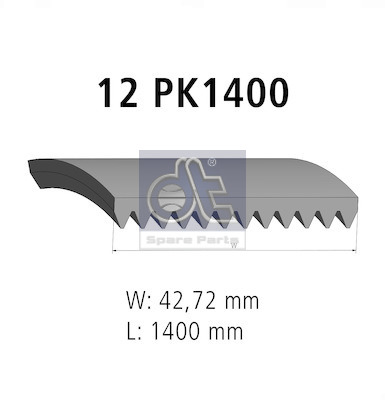 Dt Spare Parts Poly V-riem 4.80772