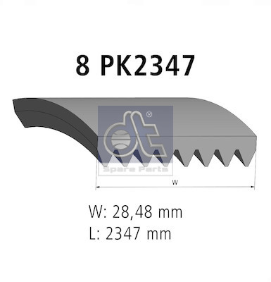 Dt Spare Parts Poly V-riem 5.41544
