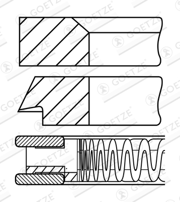 Goetze Engine Zuigerveerset 08-450407-00