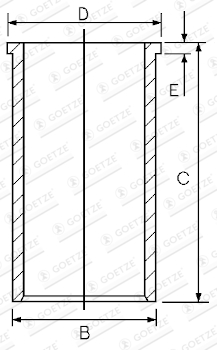 Goetze Engine Cilinderbus/voering O-ring 14-020190-00