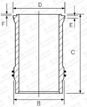 Goetze Engine Cilinderbus/voering O-ring 14-376210-00