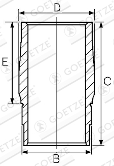 Goetze Engine Cilinderbus/voering O-ring 14-610010-00