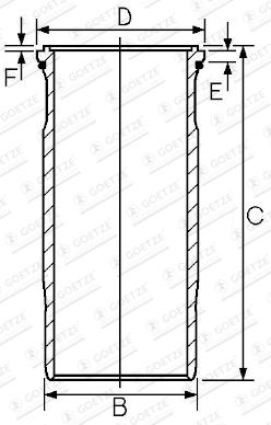 Goetze Engine Cilinderbus/voering O-ring 15-459340-00