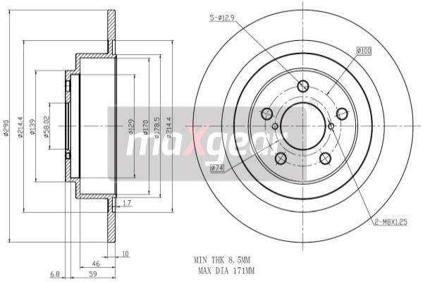 Maxgear Remschijven 19-2357