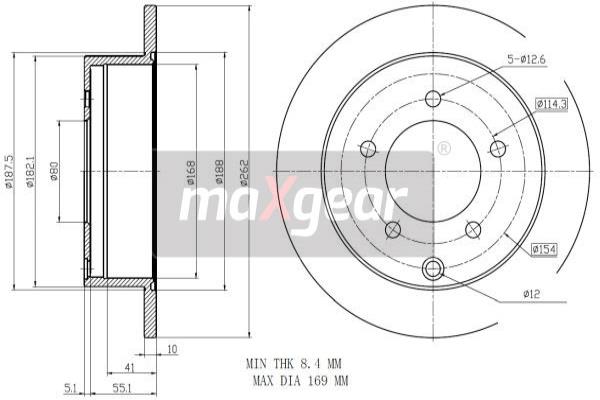 Maxgear Remschijven 19-2389