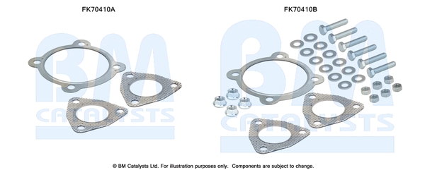 Bm Catalysts Uitlaat montageset FK70410