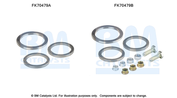 Bm Catalysts Uitlaat montageset FK70479