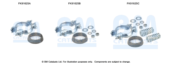 Bm Catalysts Katalysator montageset FK91625