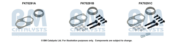 Bm Catalysts Uitlaat montageset FK70291