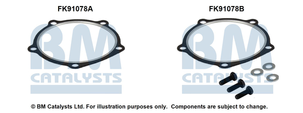 Bm Catalysts Katalysator montageset FK91078