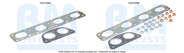 Bm Catalysts Katalysator montageset FK91509