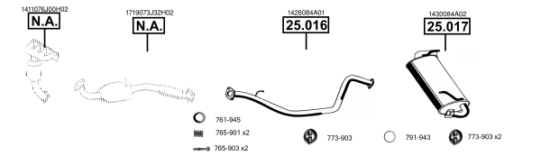 Asmet Uitlaatsysteem SU250600