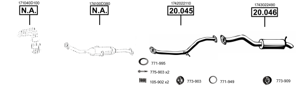Asmet Uitlaatsysteem TO200505