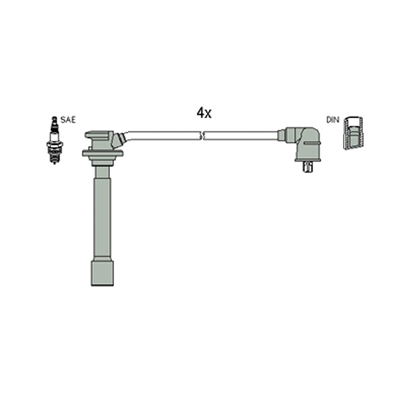 Hitachi Bougiekabelset 134114