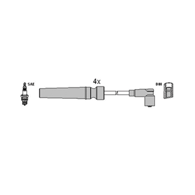 Hitachi Bougiekabelset 134119