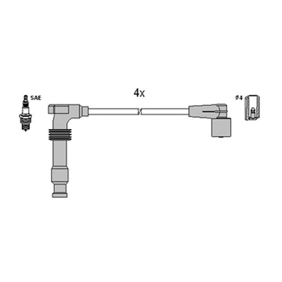 Hitachi Bougiekabelset 134121