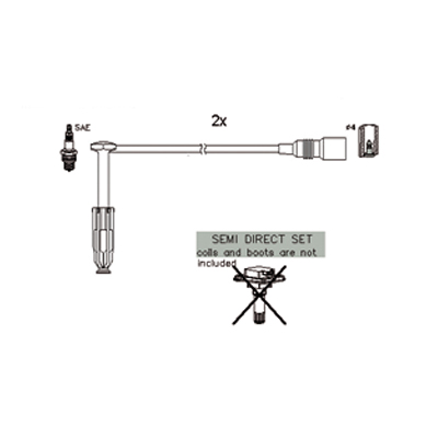 Hitachi Bougiekabelset 134122