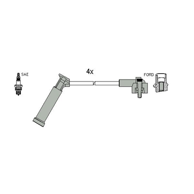 Hitachi Bougiekabelset 134124