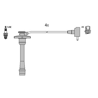 Hitachi Bougiekabelset 134132