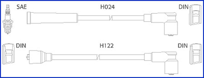 Hitachi Bougiekabelset 134347