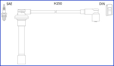 Hitachi Bougiekabelset 134520