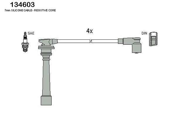 Hitachi Bougiekabelset 134603