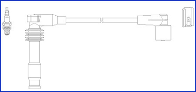 Hitachi Bougiekabelset 134812