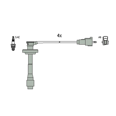 Hitachi Bougiekabelset 134971