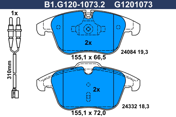 Galfer Remblokset B1.G120-1073.2