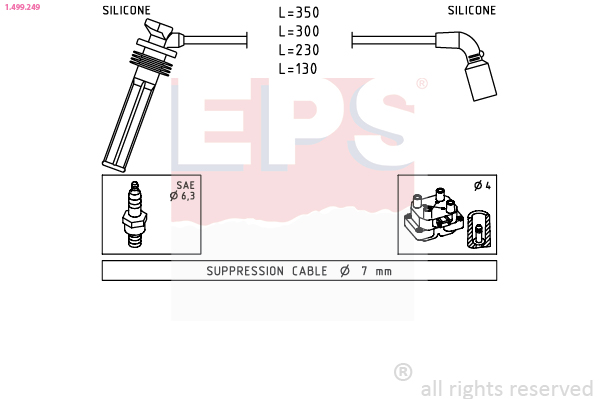 EPS Bougiekabelset 1.499.249