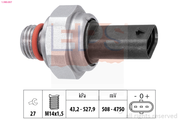 EPS Uitlaatgasdruk sensor 1.980.007