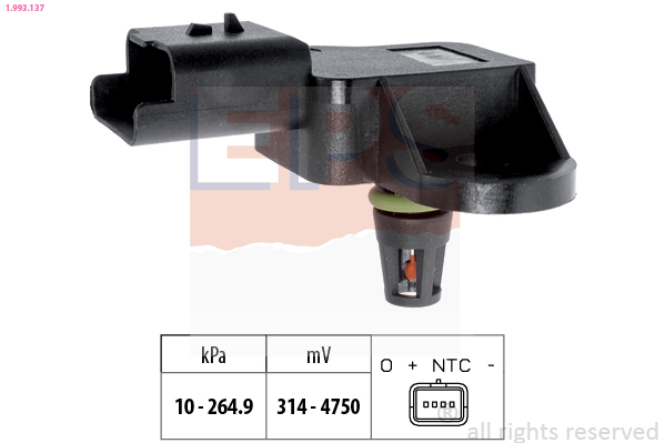 EPS Uitlaatgasdruk sensor 1.993.137