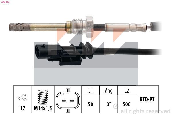 KW Sensor uitlaatgastemperatuur 422 114