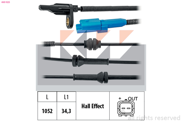 KW ABS sensor 460 025