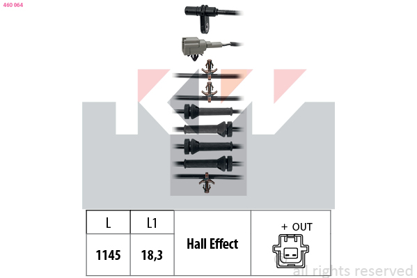 KW ABS sensor 460 064