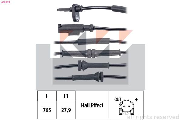 KW ABS sensor 460 074