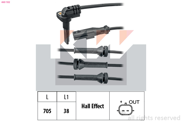 KW ABS sensor 460 102