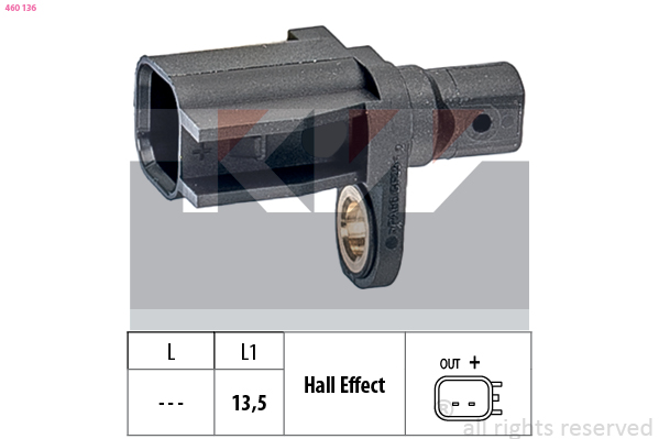 KW ABS sensor 460 136