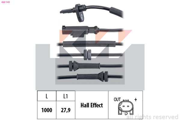 KW ABS sensor 460 143