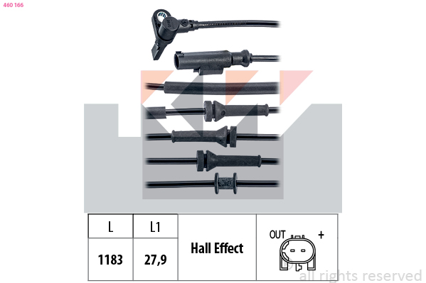 KW ABS sensor 460 166