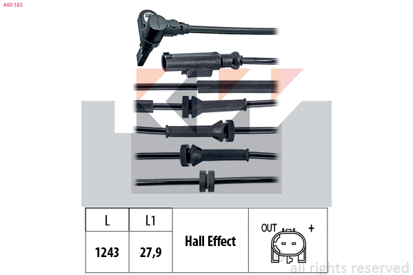 KW ABS sensor 460 183