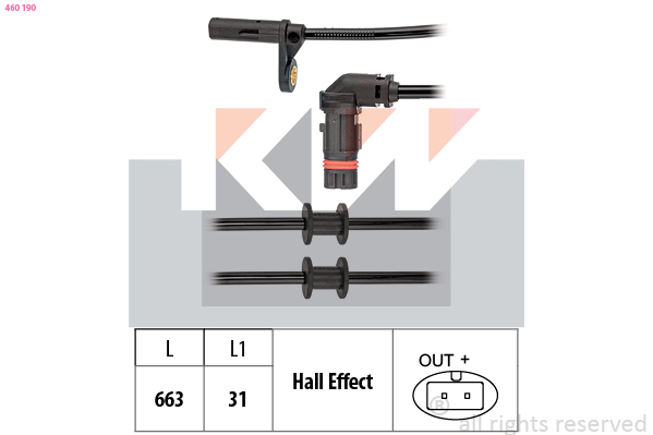 KW ABS sensor 460 190