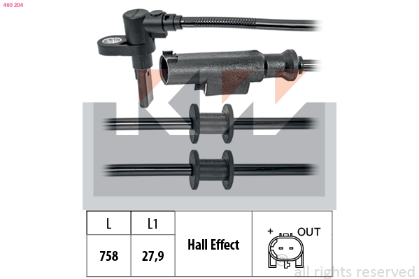 KW ABS sensor 460 204