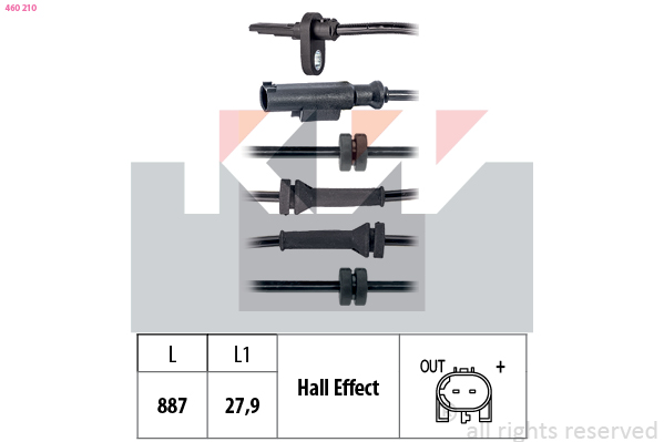 KW ABS sensor 460 210