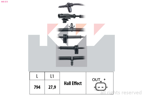 KW ABS sensor 460 213