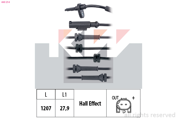 KW ABS sensor 460 214