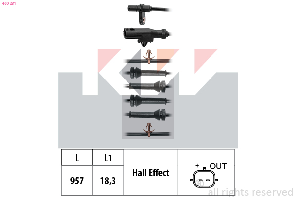 KW ABS sensor 460 231