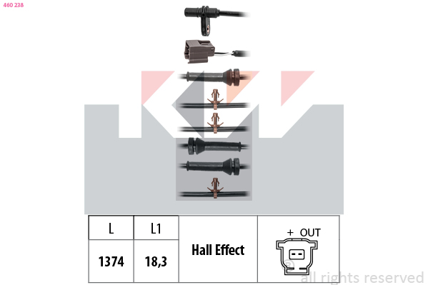 KW ABS sensor 460 238