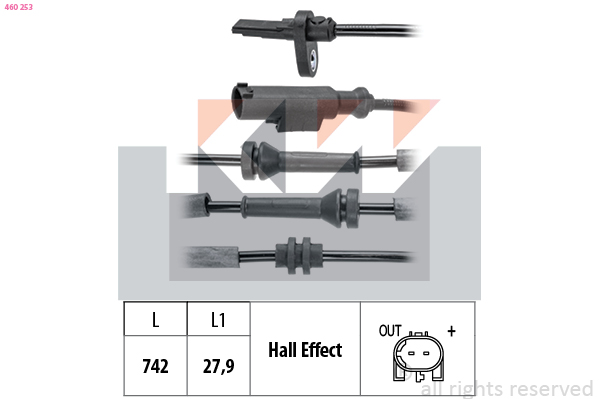 KW ABS sensor 460 253