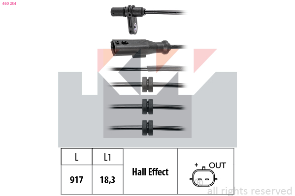 KW ABS sensor 460 254